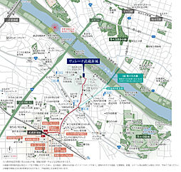 ヴェレーナ武蔵新城 現地案内図