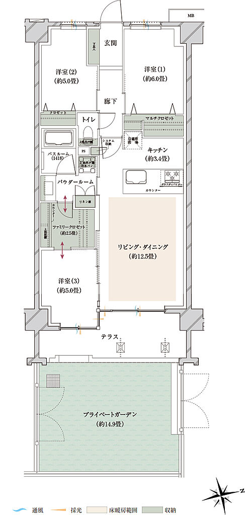ヴェレーナグラン府中美好 間取り 【先着順】CDg