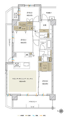 ヴェレーナ横浜岩井町ヒルズ 間取り K