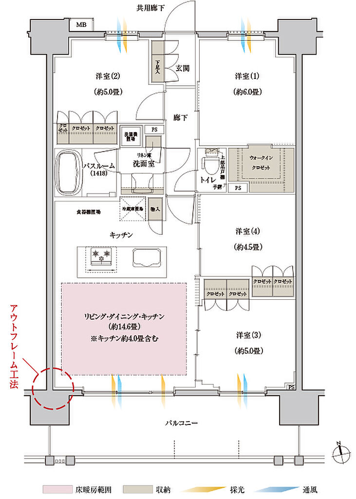 ブリシア浅草VIIマスターコート 間取り I