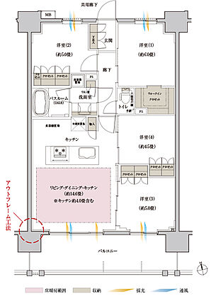 ブリシア浅草VIIマスターコート 間取り I