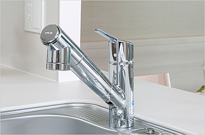 浄水器一体型シャワー水栓