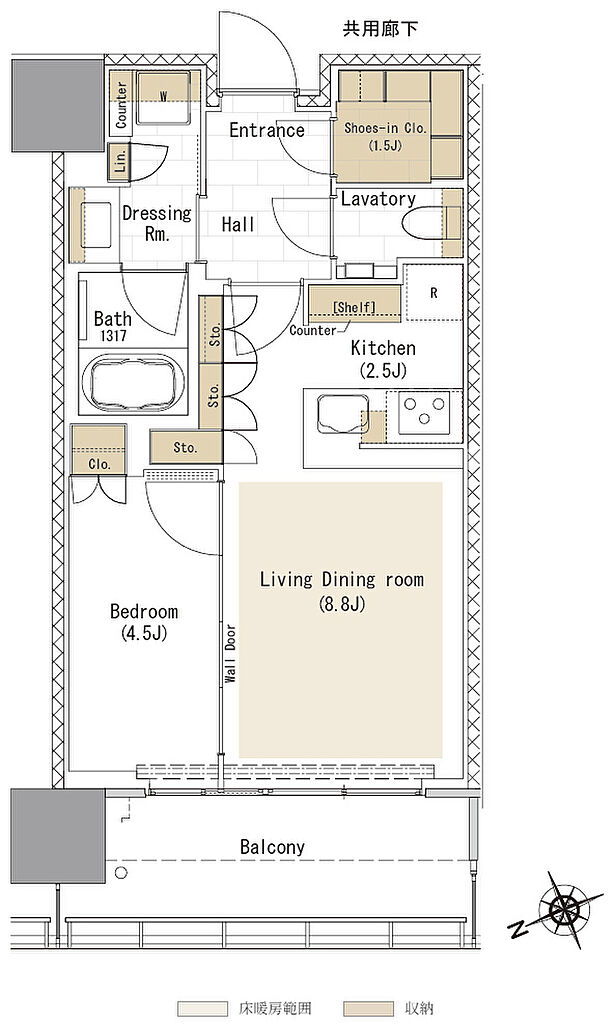 リビオタワー品川 間取り 【3期1次】40Gw