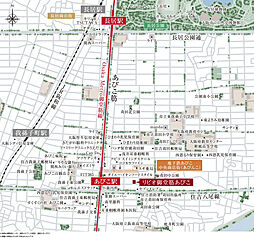 リビオ御堂筋あびこ 現地案内図