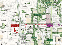 リビオ光が丘ガーデンズ 現地案内図