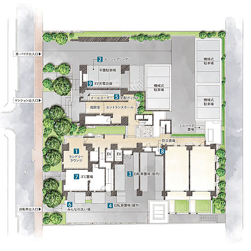 リビオ川崎大師ステーションサイト 共用部
