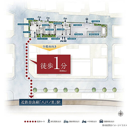 リビオ八戸ノ里駅前 共用部