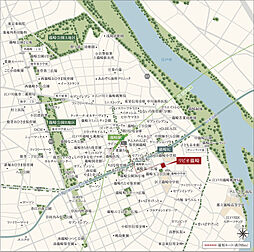リビオ篠崎 現地案内図