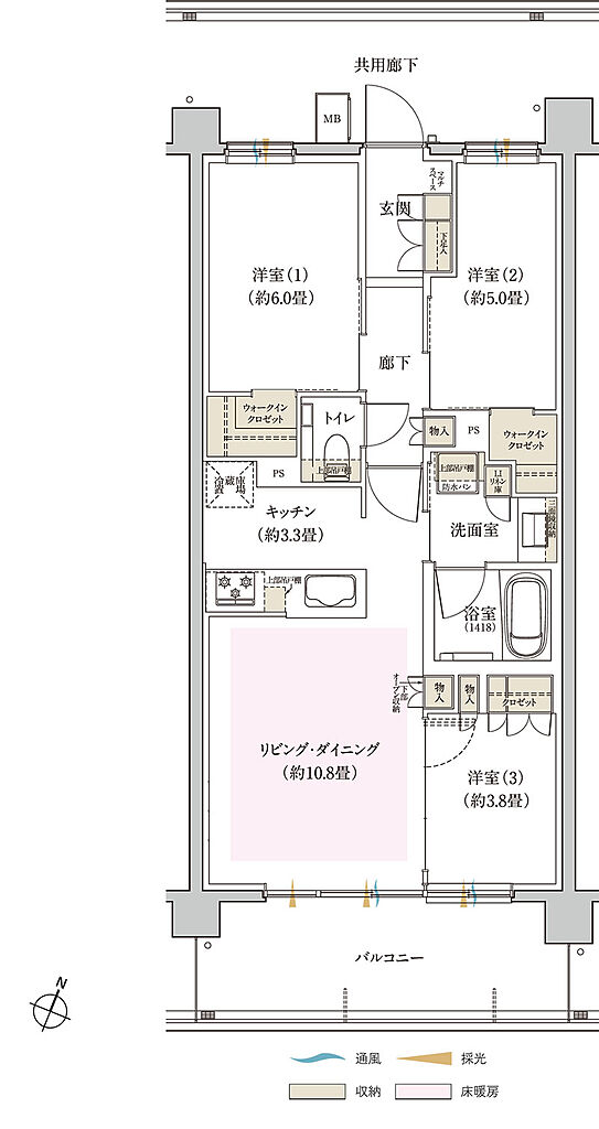 リビオ篠崎 間取り B