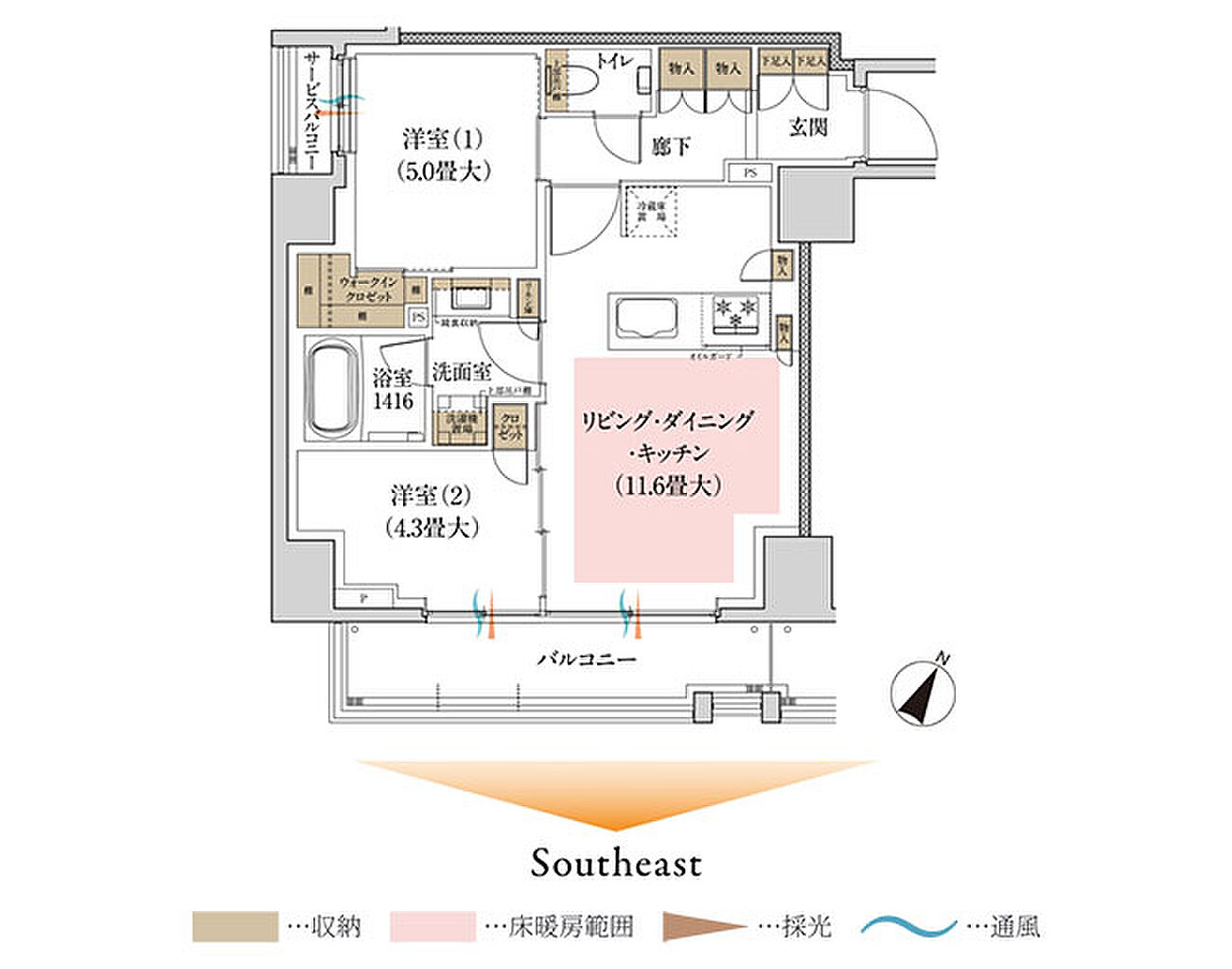 ルジェンテ神楽坂 間取り C