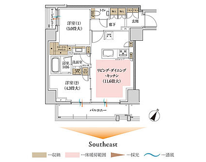 ルジェンテ神楽坂 間取り C