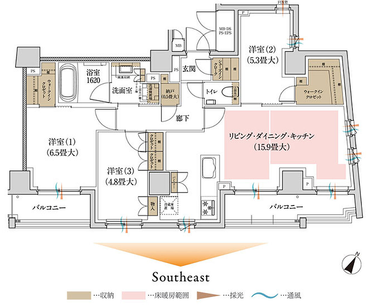 ルジェンテ神楽坂 間取り P