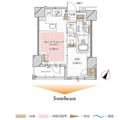 ルジェンテ神楽坂 間取り B