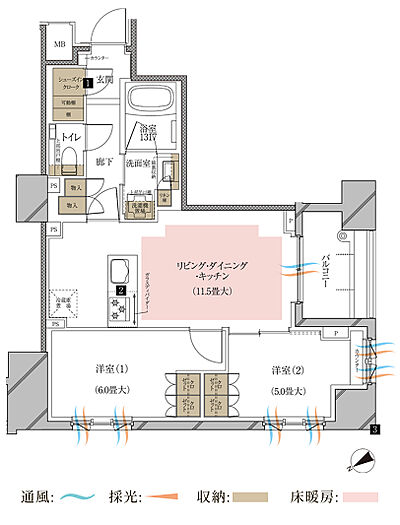 タイプ:【先着順販売住戸】D1