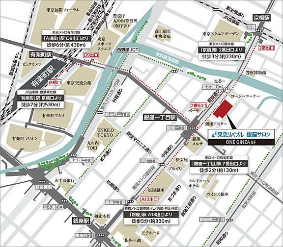 ルジェンテ新宿 モデルルーム案内図