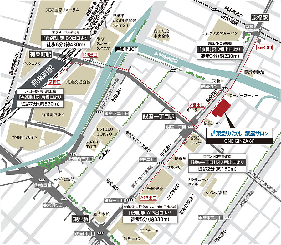 ルジェンテ新宿：モデルルーム地図