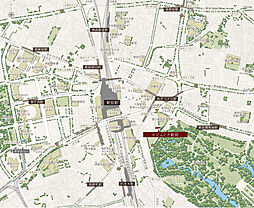 ルジェンテ新宿 現地案内図
