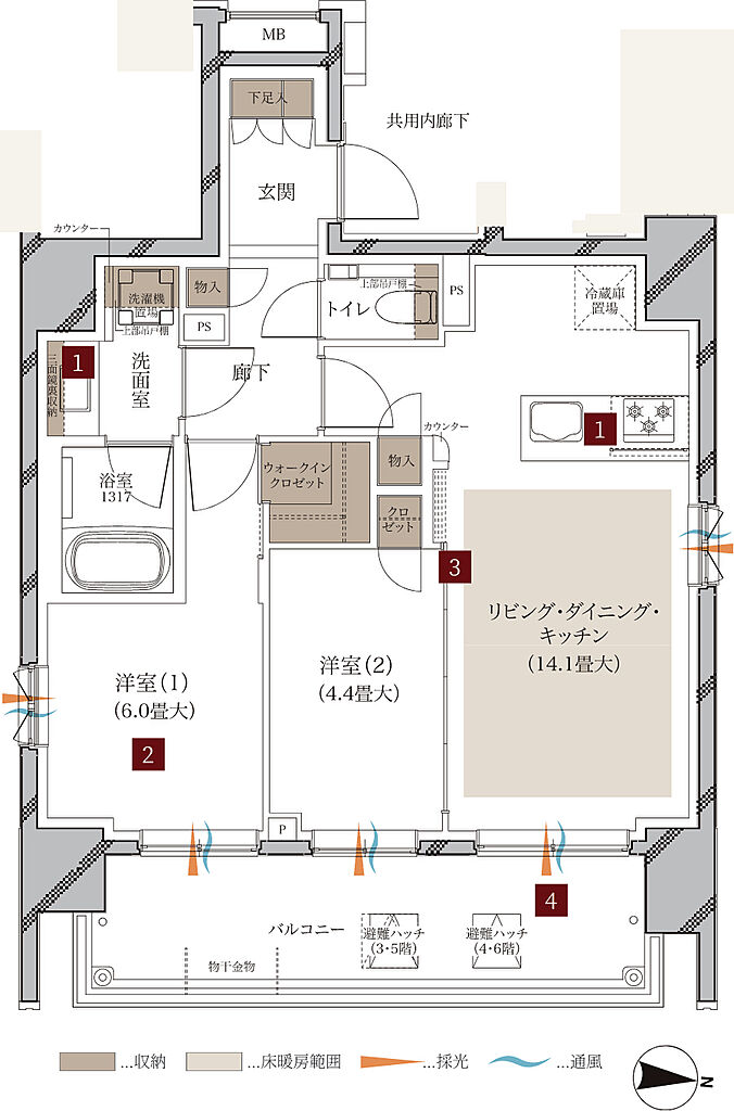 ルジェンテ新宿 間取り A