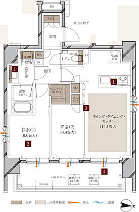 ルジェンテ新宿 間取り A