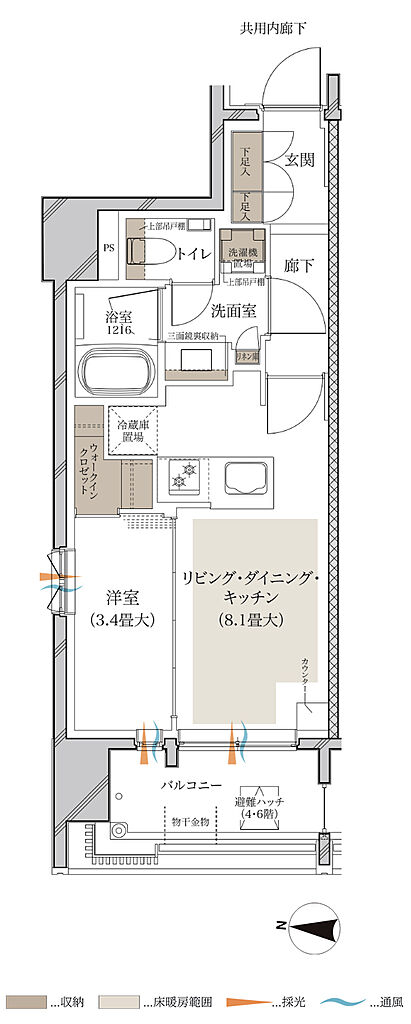 ルジェンテ新宿 間取り B