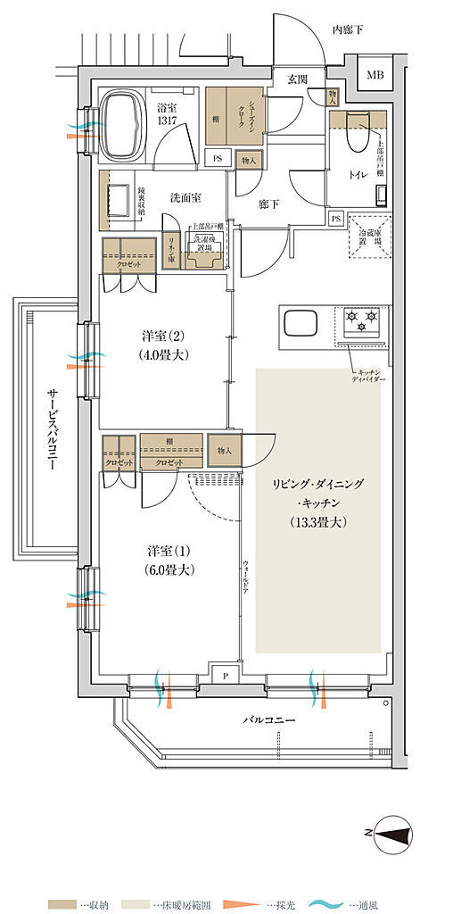 ルジェンテ新高円寺 間取り A1