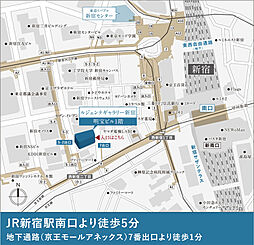 ルジェンテ渋谷西原 モデルルーム案内図