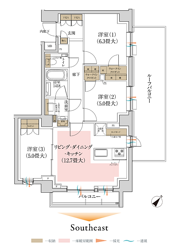ルジェンテ渋谷西原 間取り J