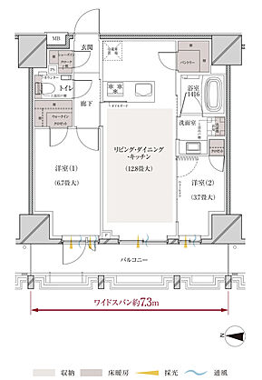 ルジェンテ亀戸 間取り B