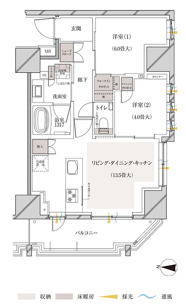 ルジェンテ亀戸 間取り C