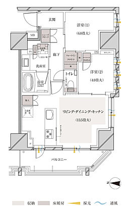 ルジェンテ亀戸 間取り C