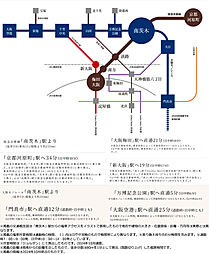 イニシア南茨木 アクセス図