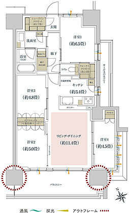 ルネ柏ディアパーク 間取り C6