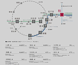 ルネ柏ザ・レジデンス アクセス図