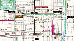 プレミスト京都 三条堀川 現地案内図