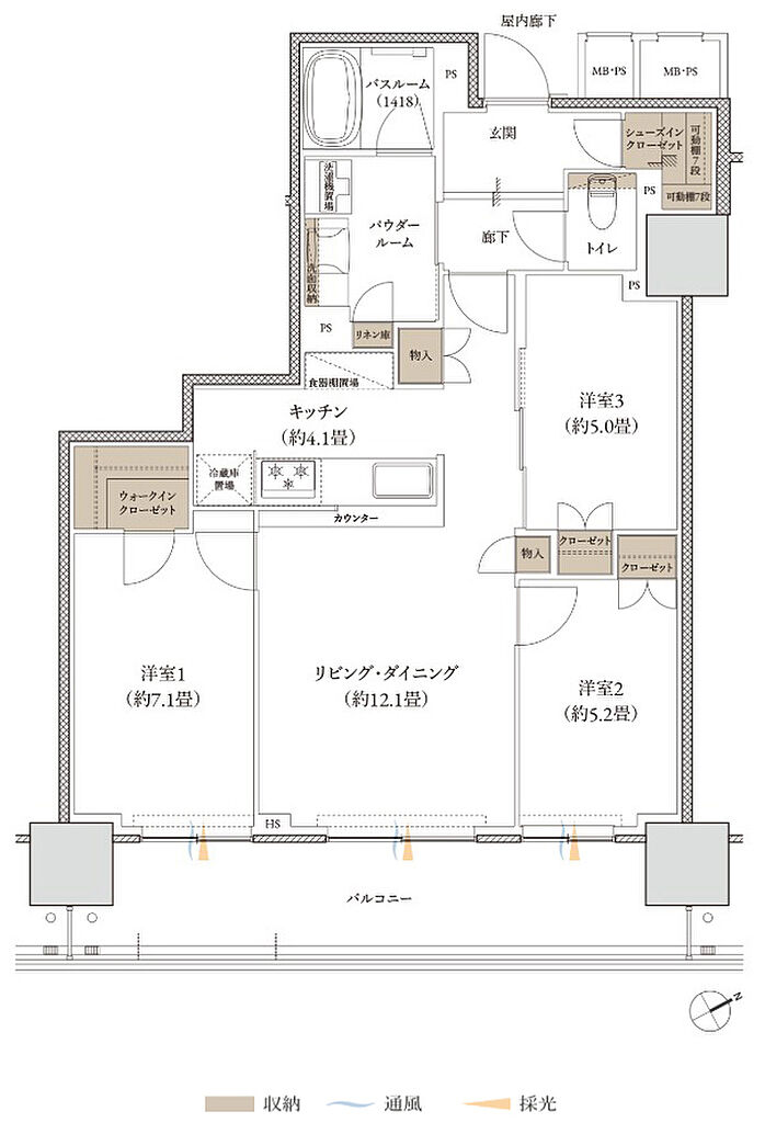 プレミストタワー大分 間取り G