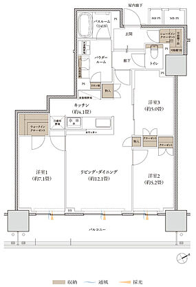 プレミストタワー大分 間取り G