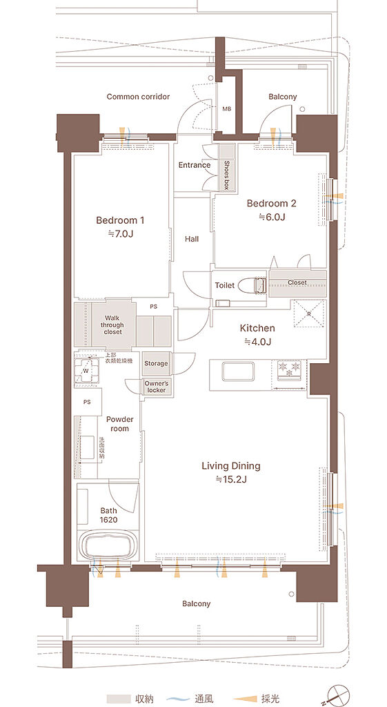 モンドミオ沖縄リゾート 北谷アラハビーチ 間取り D