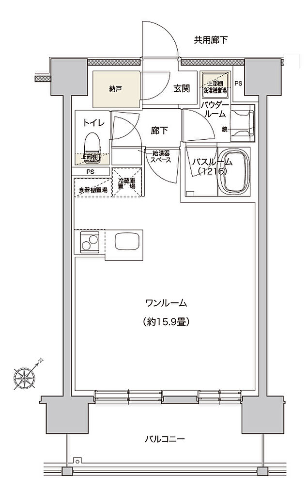 モンドミオ北海道　千歳駅前 間取り C