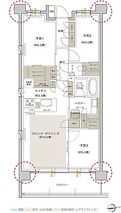 プレミスト鷺沼 間取り K