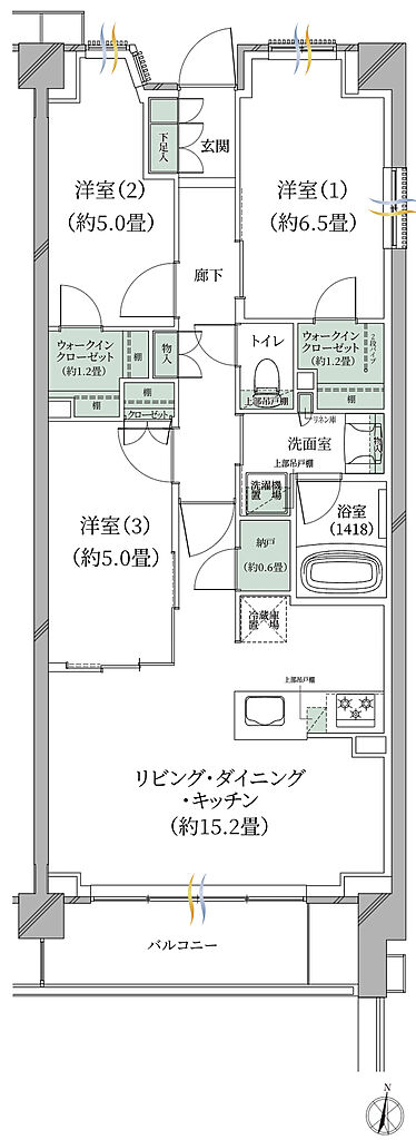 ラ・フォルム新川崎サウスコート 間取り G-J