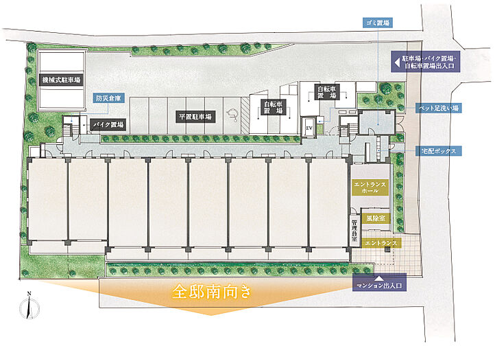 クレストラフィーネ新川崎 共用部