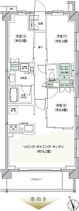 クレストフォルム湘南鵠沼 間取り E