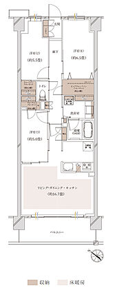 クレストシティ鎌倉大船サウス 間取り A-D