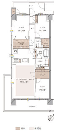 クレストシティ鎌倉大船サウス 間取り C-A