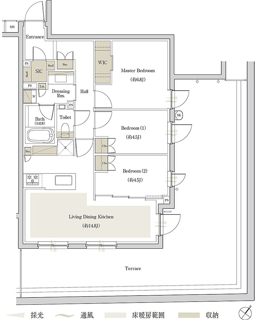 サンウッド荻窪 間取り Dg