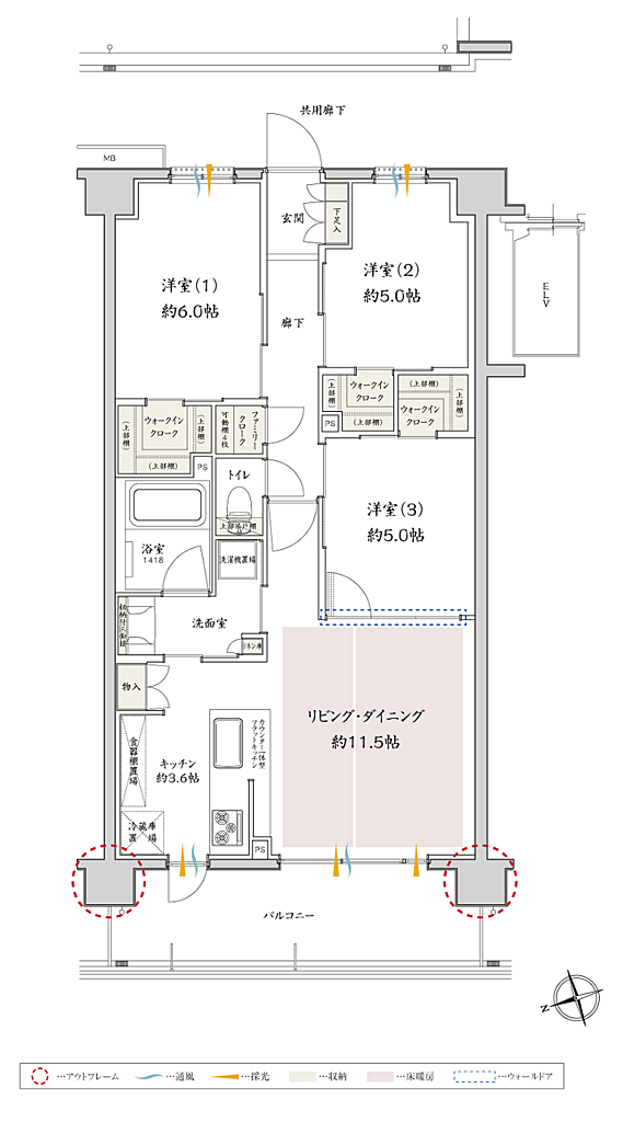 サンクレイドル津田沼III 間取り D
