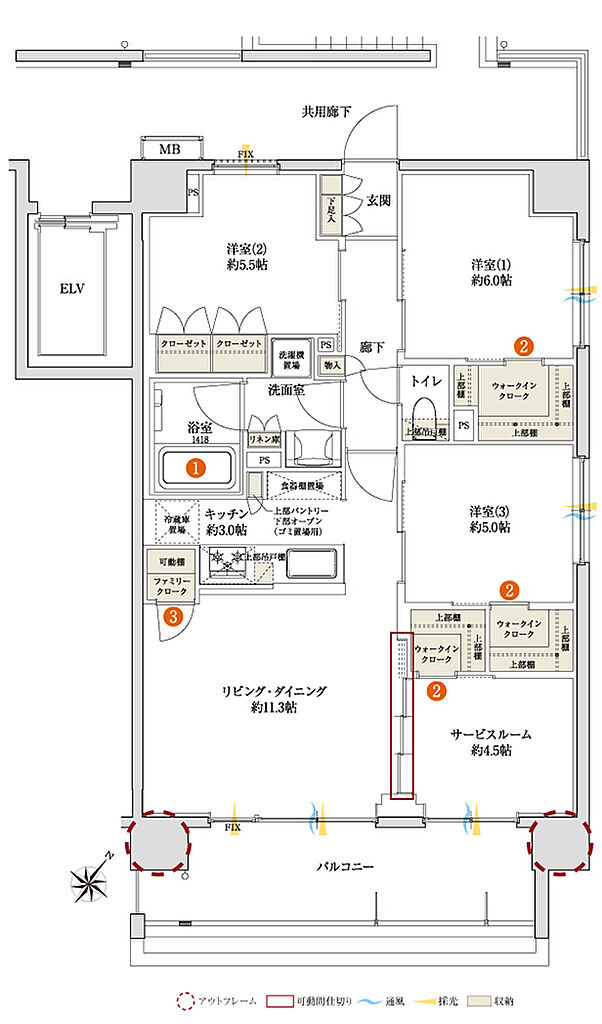 サンクレイドル桶川II 間取り HI