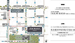 グランドメゾンThe池下ガーデンタワー モデルルーム案内図