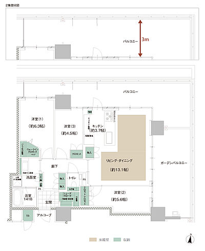 タイプ：【R-I棟】E
