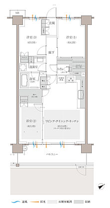 多摩川シーズンズ 間取り 【先着順】C16